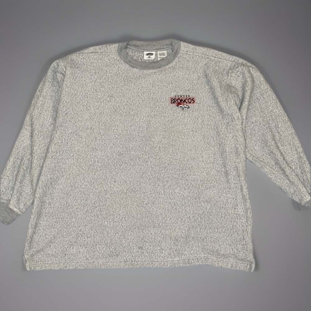 1999 Denver Broncos The Edge Textured Crewneck Sweater Size XL NFL